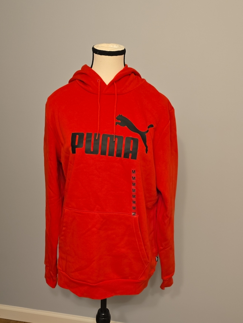 Puma Red Hoodie with Black Logo